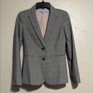 Gray Plaid Women's Blazer
